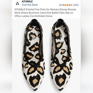 NWT.Women's Leopard Print Flats
